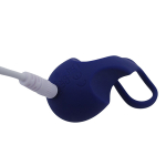 Синий аккумуляторный вибростимулятор на пальцы Sose Lunar LU00107