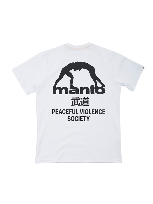 Футболка MANTO SOCIETY белая