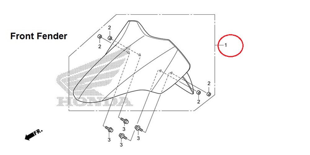 61100-KWN-900ZD, FENDER SET, FR.*NHA14M*. Silver. Honda PCX. (NHA14M SEAL SILVER METALLIC)