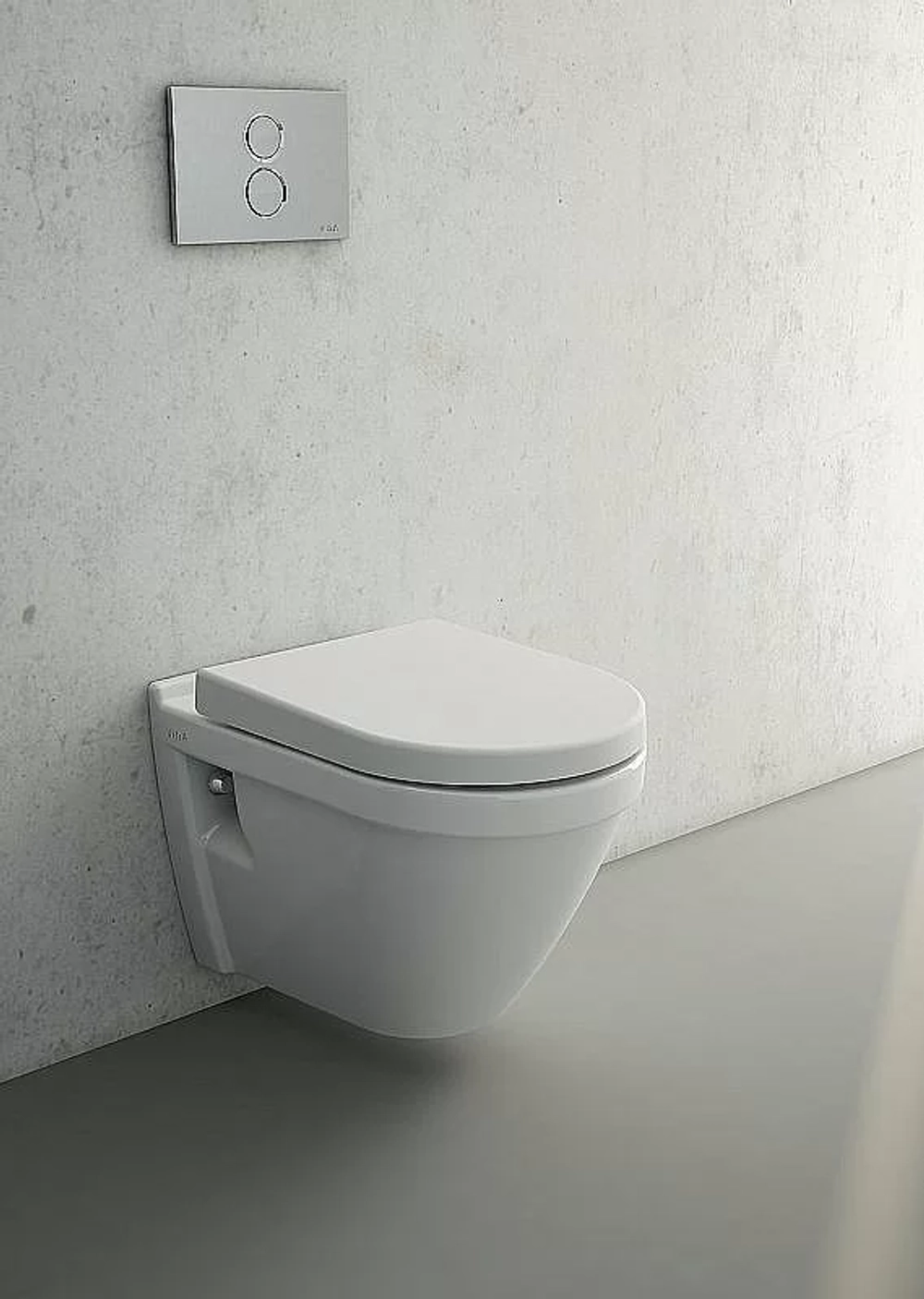 Унитаз подвеснойVitra S50 Rim-Ex безободковый, с инсталляцией, с крышкой микролифт, кнопка хром глянцевый