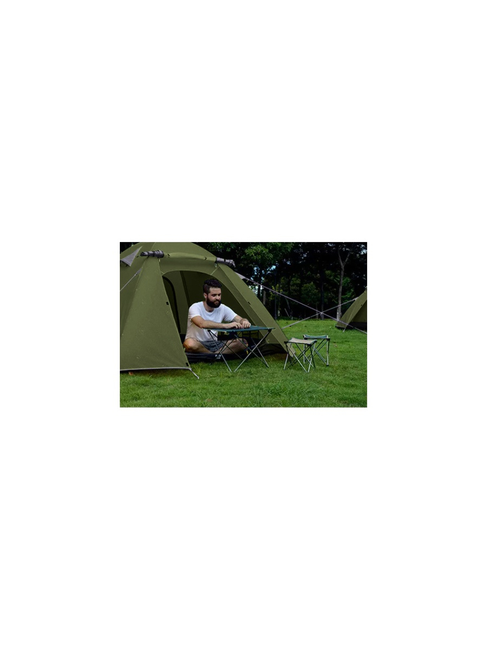 Палатка Naturehike P-Series 2-местная, алюминиевый каркас, салатовая