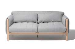 Двухместный диван Hild серый