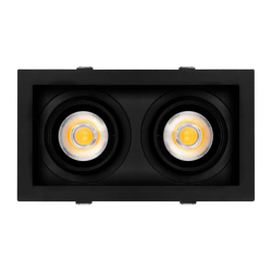 Светильник MS-VORTEX-BUILT-S210x117-2x20W Warm3000 (BK-BK, 40 deg, 230V) (Arlight, IP20 Металл, 5 лет) 058443