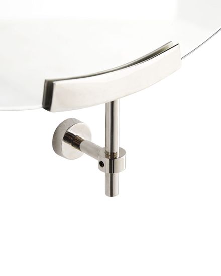 Серебрянное настенное зеркало “Олеан”