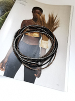 Нити-трансформеры из венецианского стекла на магните 3 в одном: коньяк, серебро,черный