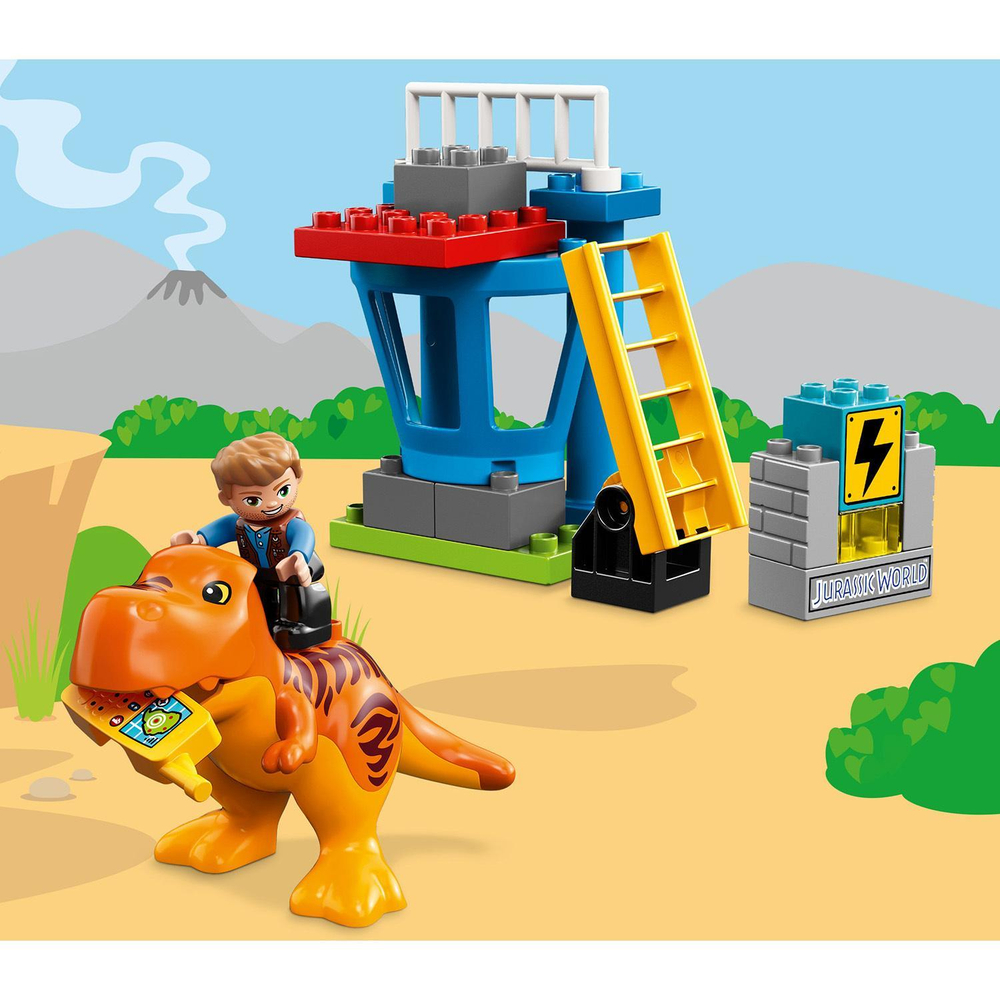 LEGO Duplo: Jurassic World — Башня ти-рекса 10880 — T. rex Tower — Лего Дупло Мир юрского периода