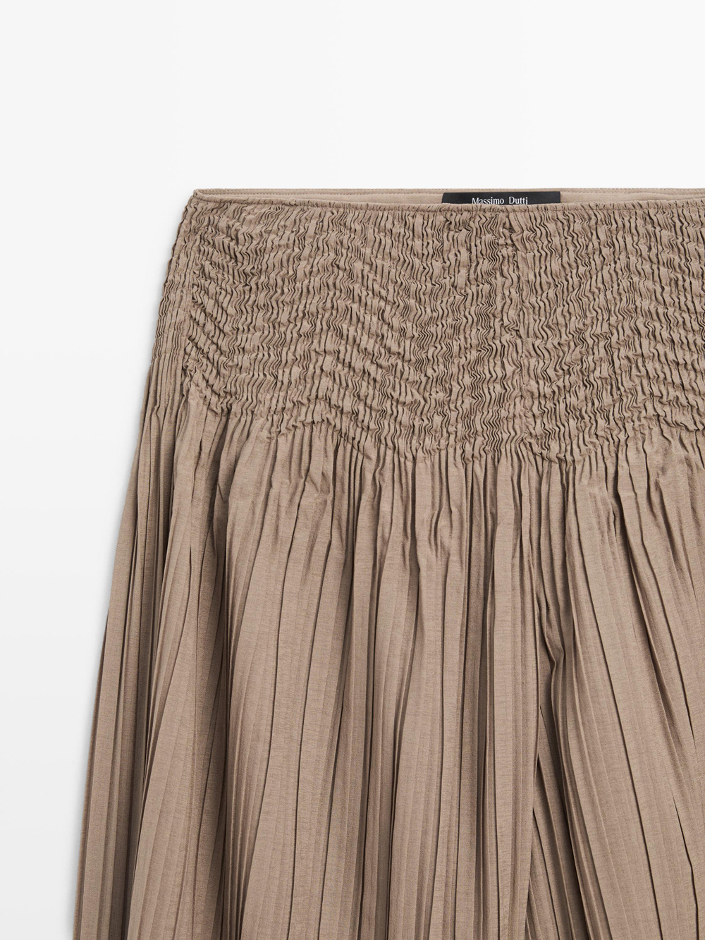 Massimo Dutti Складчатые брюки-саруэль, оливковый