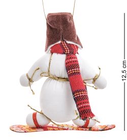 RK-939 Кукла подвесная «Снеговик на сноуборде»