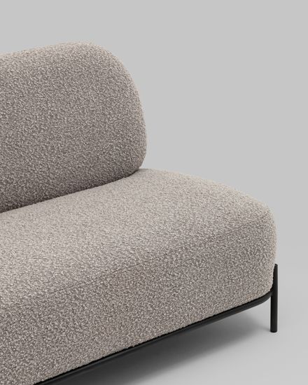 Диван Стоун new ткань букле серо-бежевый