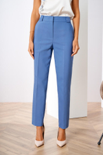 3819 Брюки женские (дымчато-синий)