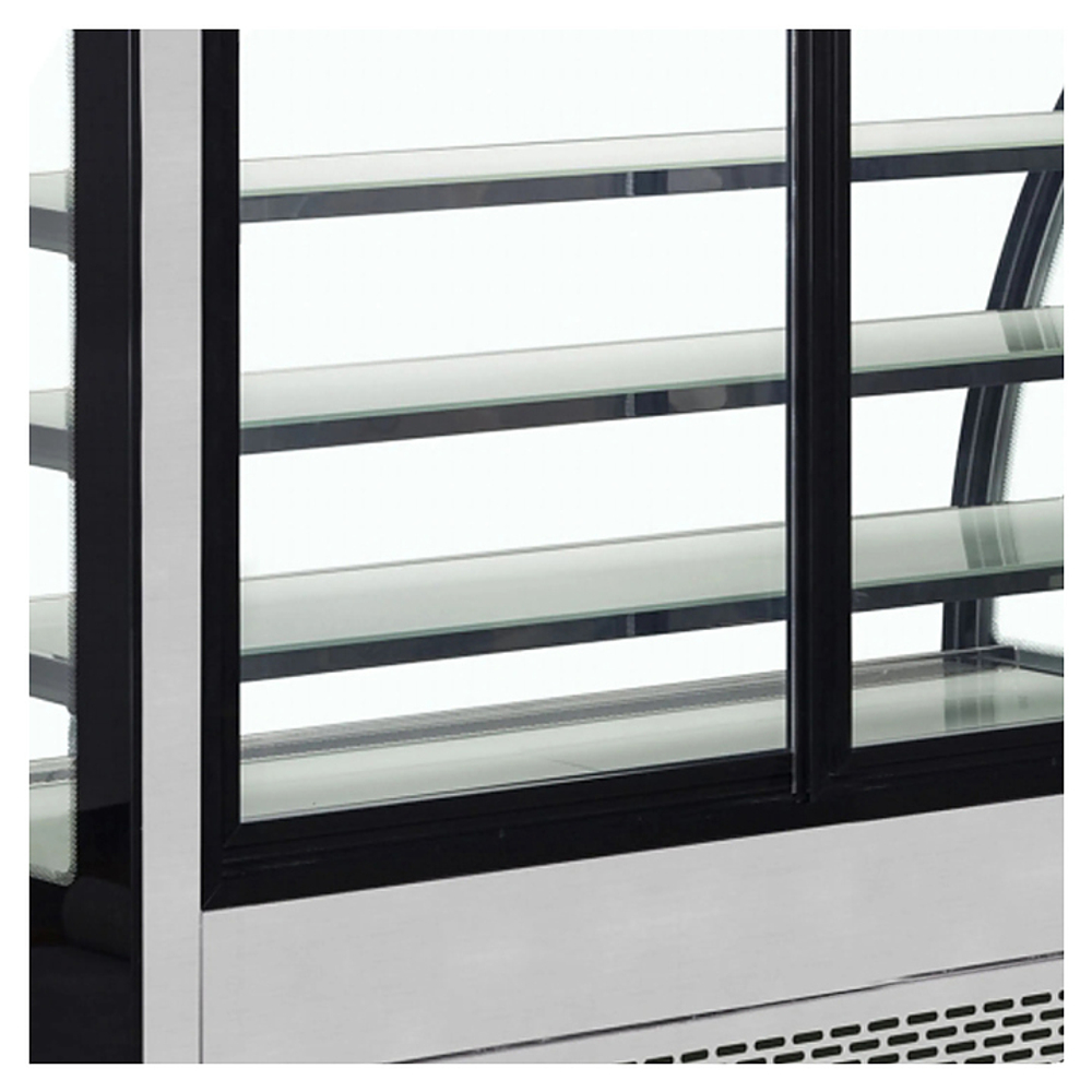 Витрина кондитерская TEFCOLD LPD1200C/BLACK черная/нерж