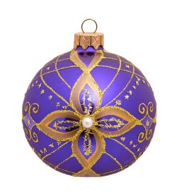 Элита НФШ-1567/2 Ел.украшение Шар «Зимний праздник» синий 80 мм