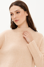 23364 Свитер женский (бежево-розовый)