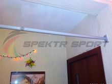 Турник в дверной проем (резьбовой) Прогресс 4 (107-117 см) цв. белый