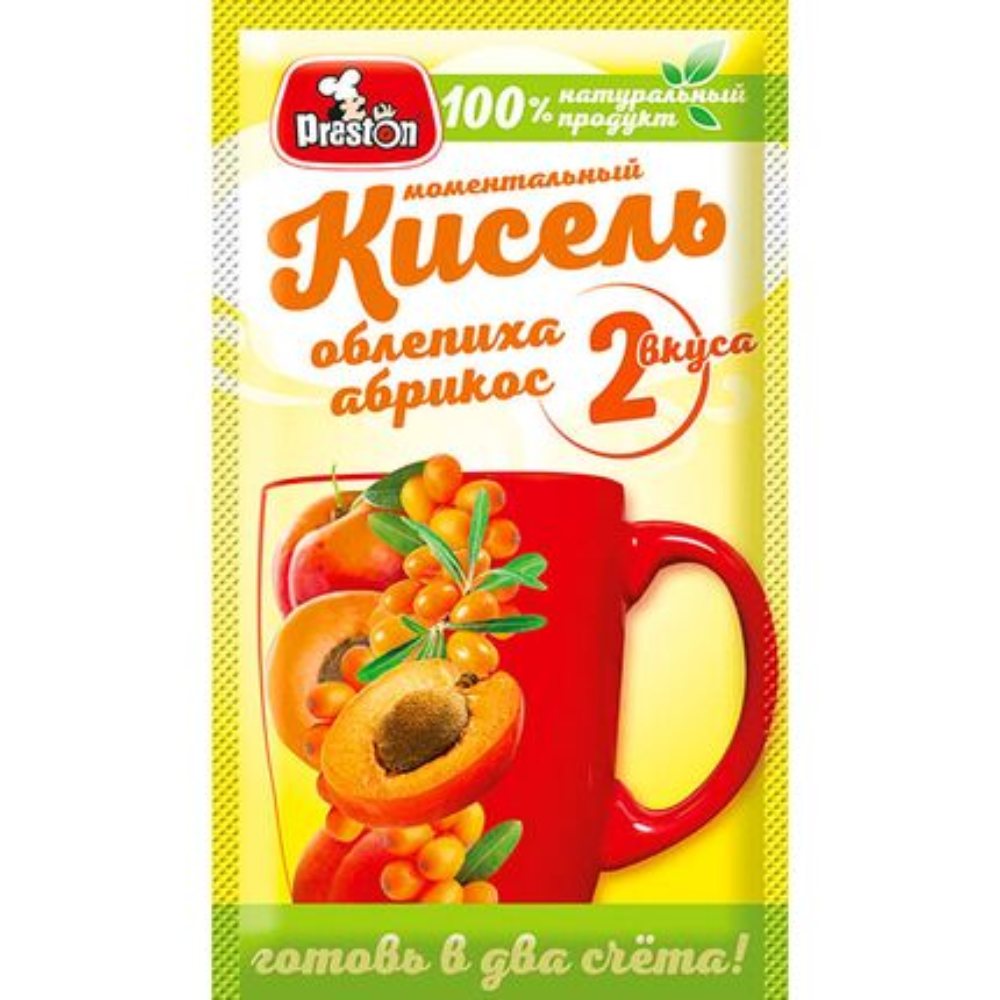 Кисель Моментальный Preston Облепиха и абрикос 30 гр