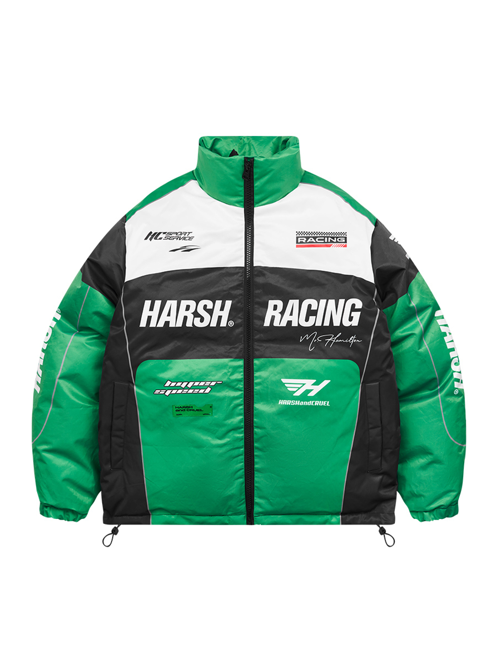 Пуховик HARSHandCRUEL "Racing" Puffer Jacket