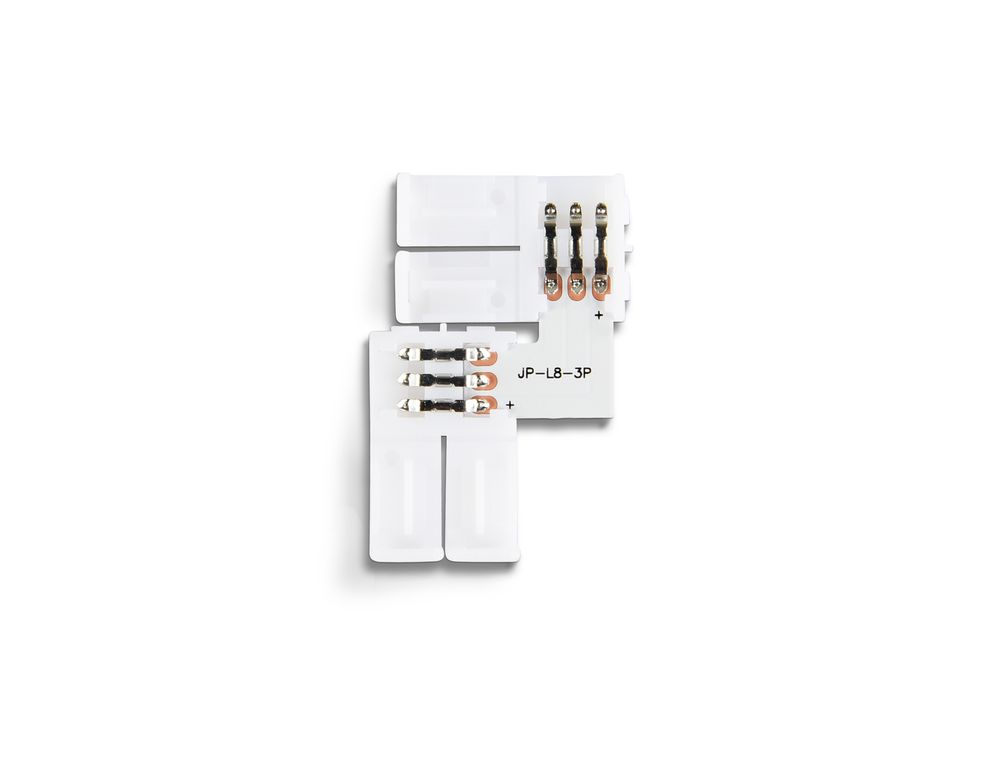 Ambrella Соединитель угловой L для светодиодной ленты 2835 12/24V (3 конт.) GS6601 (10шт) LED Strip GS6601