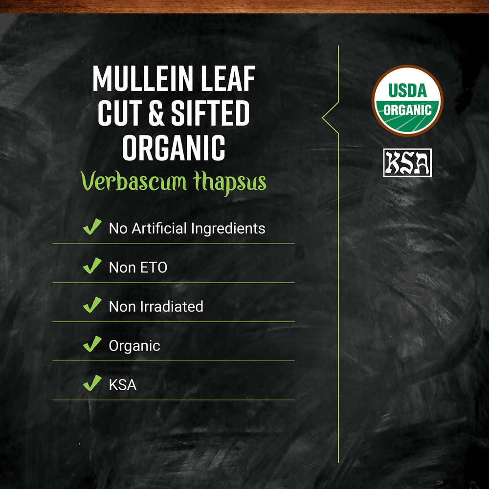 Frontier Co-op, Organic Mullein Leaf, Cut & Sifted, 16 oz (453 g)