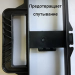 Рамка усиленная для удлинителя, кабеля, провода, веревки, шпагата из плотного пластика с удобной ручкой и фиксацией отмотанной части