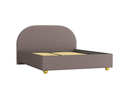 Кровать Афродита 1400 велюр барни какао