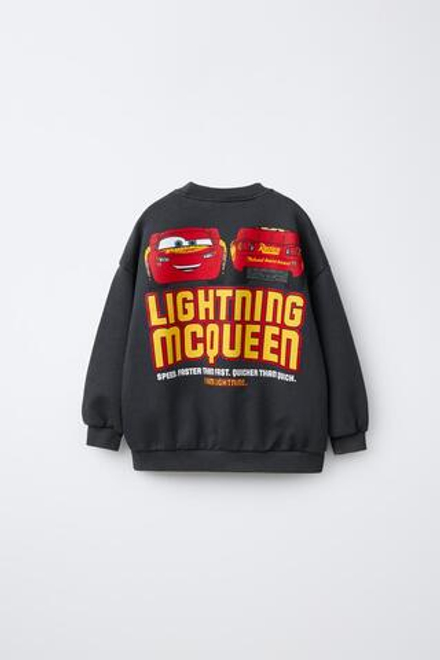 ZARA ТОЛСТОВКА CARS LIGHTNING MCQUEEN © DISNEY, АНТРАЦИТОВО-СЕРЫЙ