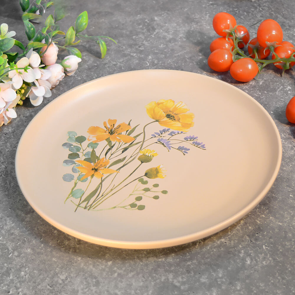 Тарелка обеденная 27см Цветочная фантазия