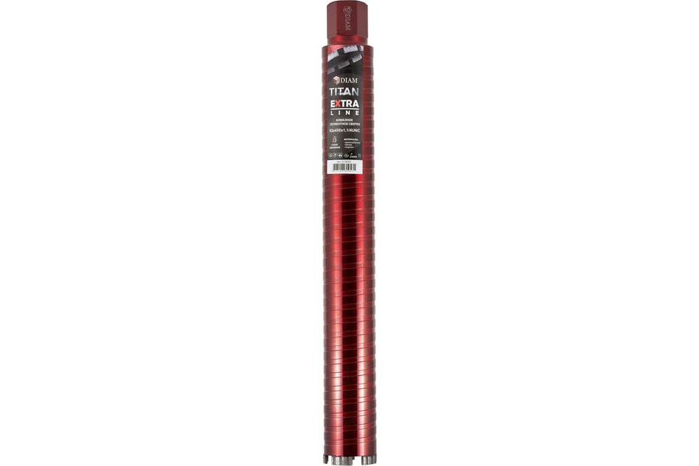 Сверло алмазное сегментное по армированному бетону Extra Line Titan САСС 62x450x4 мм, 1 1/4UNC Diam 313033