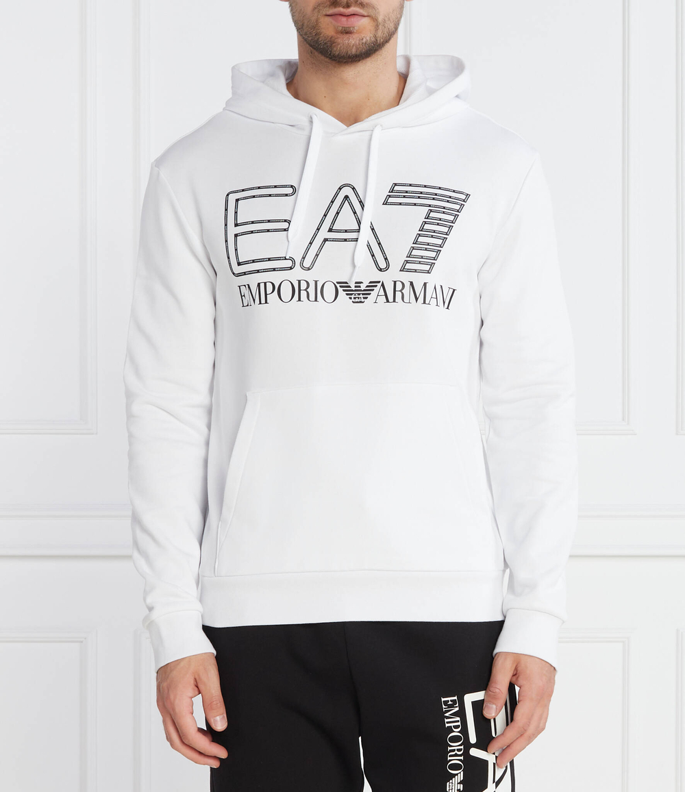 Худи EA7 - белый(6RPM09 PJSHZ)