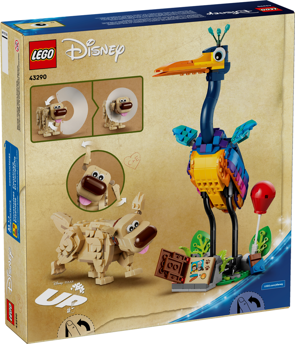 Конструктор Лего Дисней Кевин и Даг 43290 | LEGO Disney Pixar Kevin & Dug фигурки из мультфильма Вверх 628 деталей | 9+