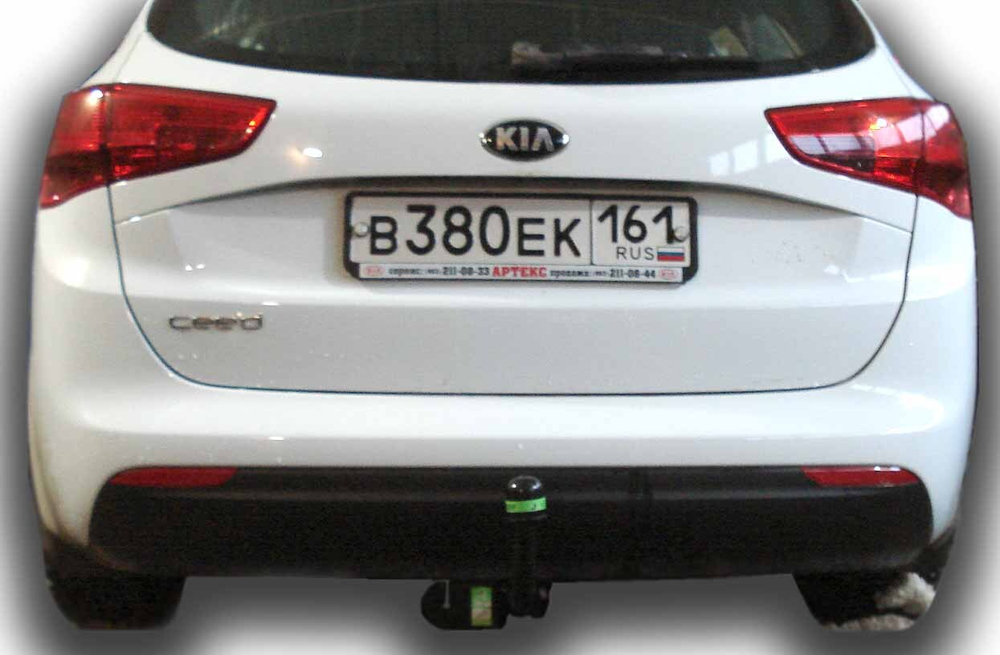 Фаркоп(прицепное) Лидер-Плюс для KIA CEED универсал, 2012-2018(паспорт и сертификат в комплекте)(без электрики)K119-A