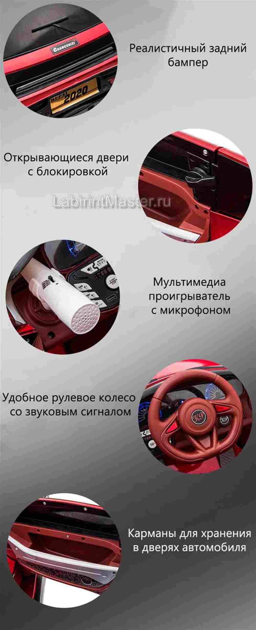 Детский электромобиль "KUPAI" KP-2020, белый