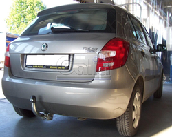Оцинкованный фаркоп на Skoda Fabia хетчбек 2000-2007, 2007-2014 (без электрики), Galia S081C