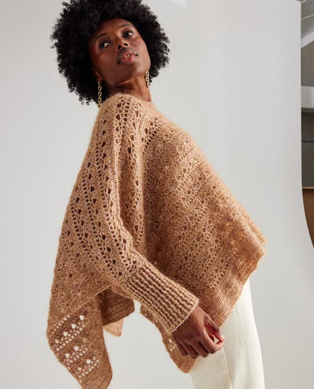 Пончо крючком "Phildar"