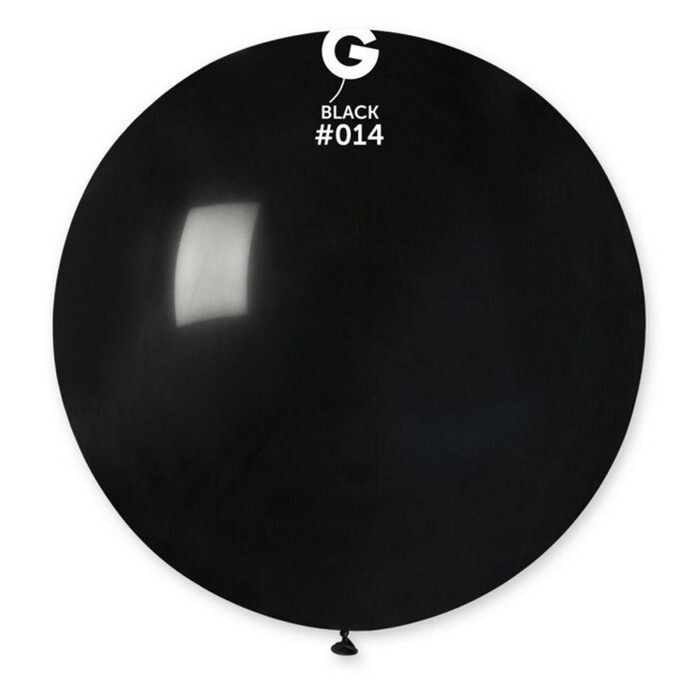 Воздушный шар Gemar, цвет 014 пастель, чёрный, 1 шт. размер 27&quot;