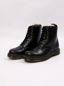 Ботинки Dr.Martens Vegan 1460 Faux Fur Lined Lace Up Black Norfolk Vegan