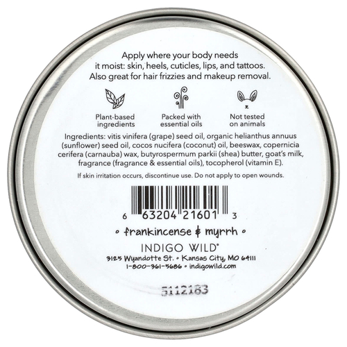 ZUM, Бальзам для тела, ладан и мирра, 70 г (2,5 унции)