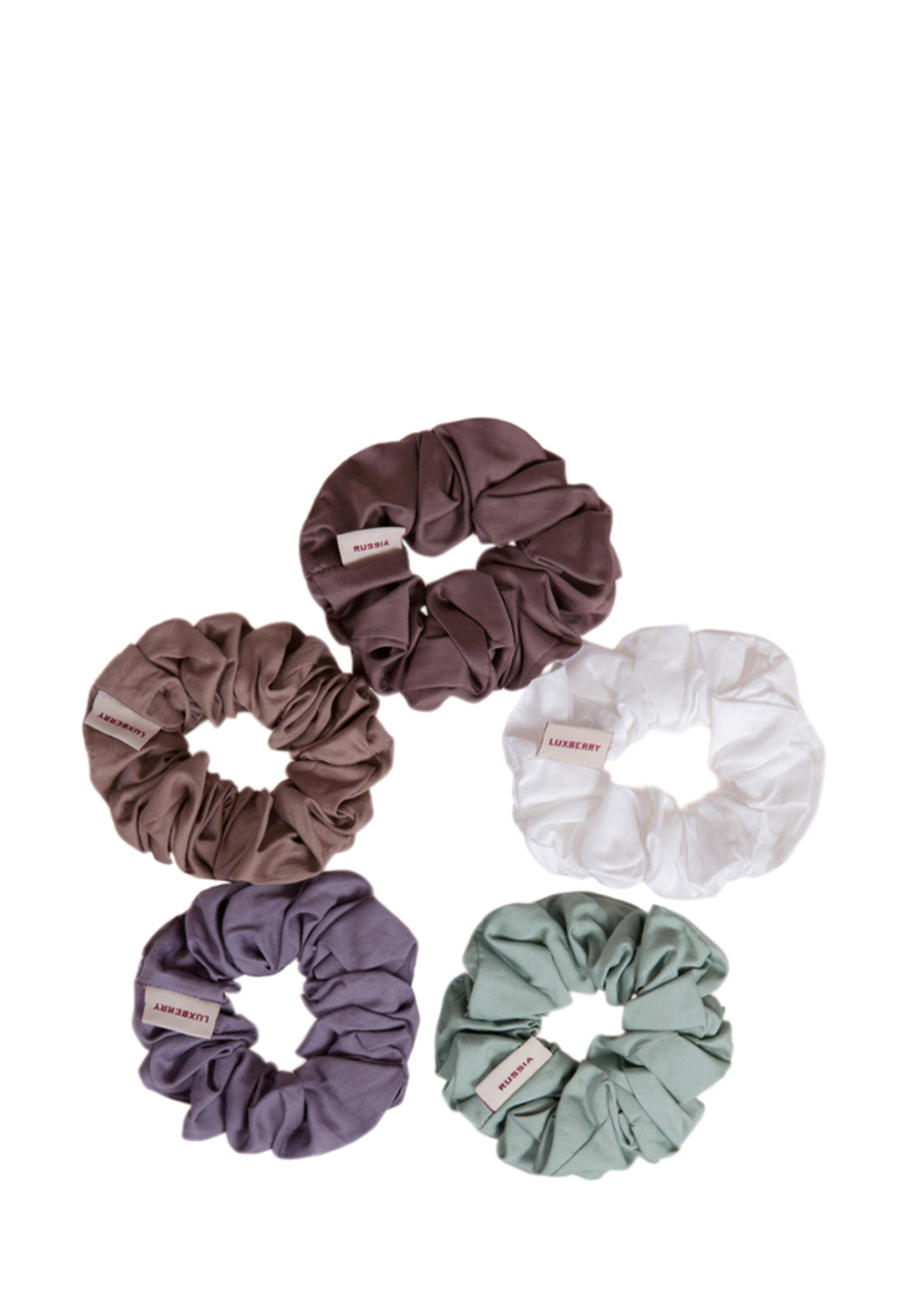 Резинка сатиновая для волос Luxberry в ассортименте