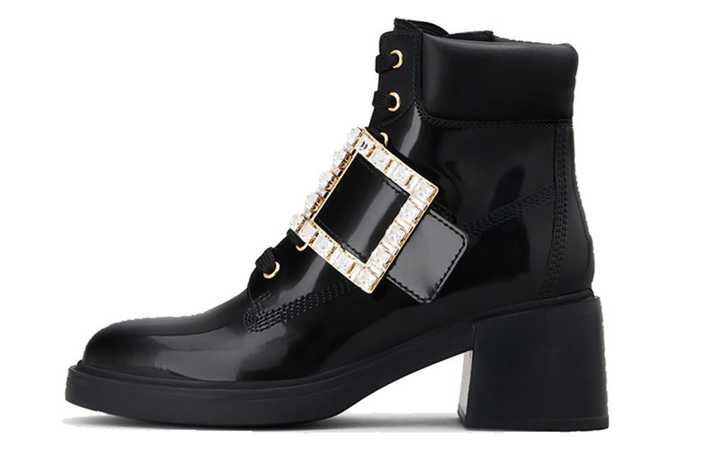 Roger Vivier Viv" Rangers Ankle Boots Women"s Black