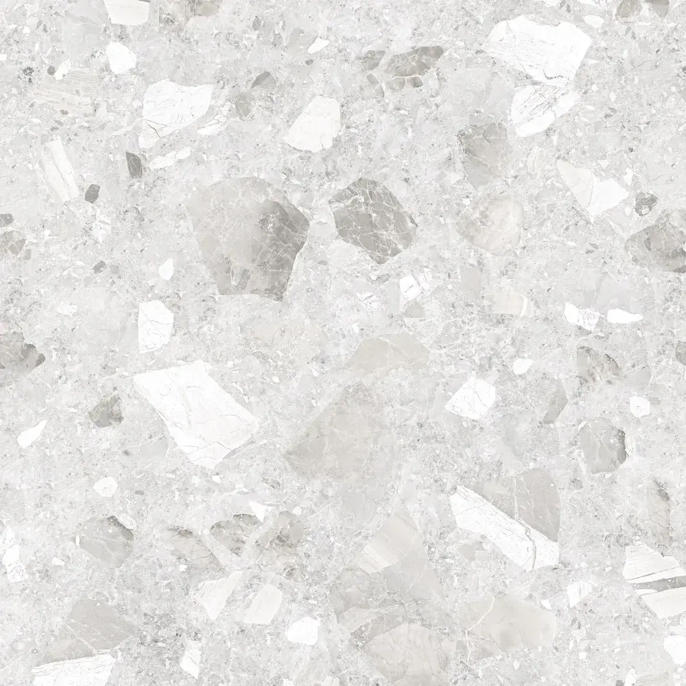 Керамогранит Alma Ceramica GFU04STE07R Steel rock 60x60 белый сахарный под терраццо