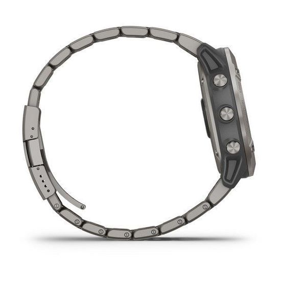 Мультиспортивные часы Garmin Fenix 6X Pro Solar - титановый с титановым браслетом  010-02157-24