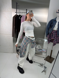 Лонгслив женский арт. 02 цвет "белый"