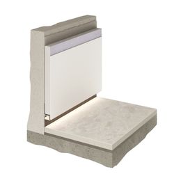 Теневой профиль универсальный анодированный черный, 2000x50x14,5 мм