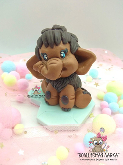 Силиконовая форма Мамонтенок на льдине