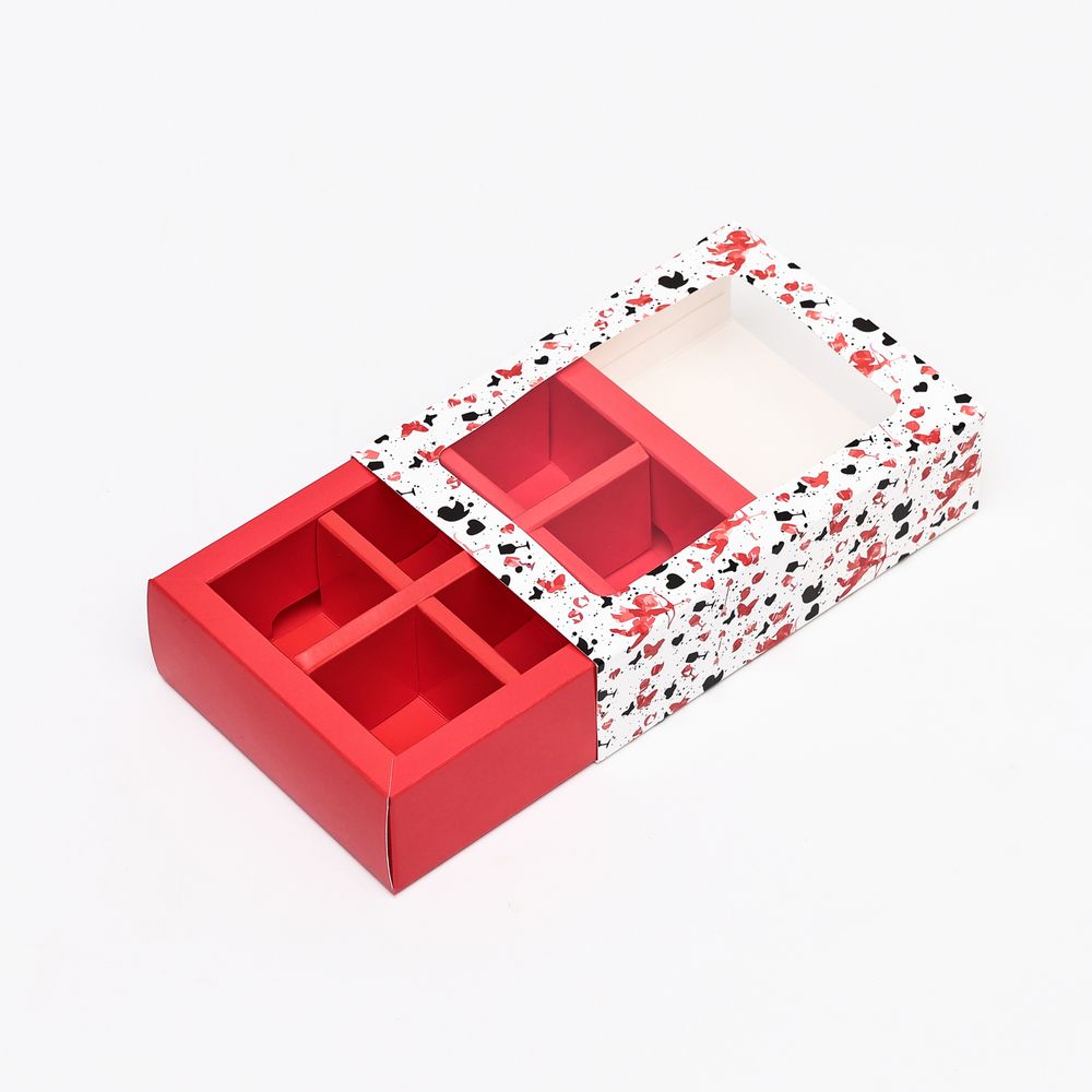 Коробка на 6 конфет Купидон (ПЕНАЛ)