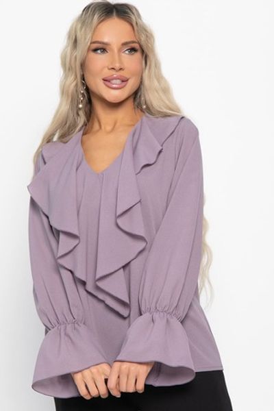 Блуза шифоновая Вэнси (пудра) Б15025-8М LT Collection