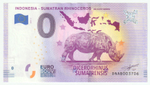 Indonesia, 0 Euro - Sumatran Rhinoceros, 2019, UNC