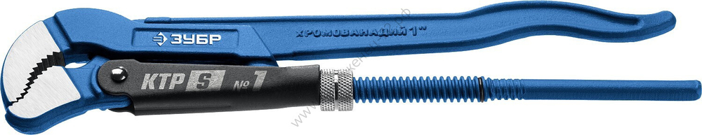 ЗУБР №1, 1″, 330 мм, Трубный ключ с изогнутыми губками ТИП ″У″, Профессионал (27336-1)