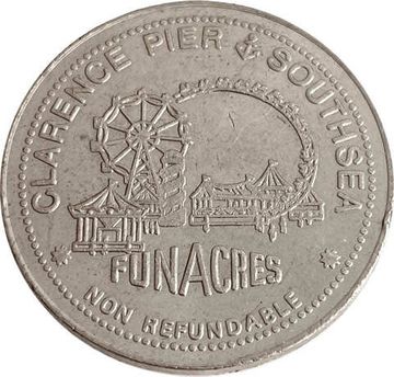 Игровой жетон парка развлечений «SOUTHSEA AMUSEMENT PARK»