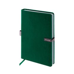 Ежедневник датированный А5 BRAUBERG "Inspiration" темно-зеленый (117477)