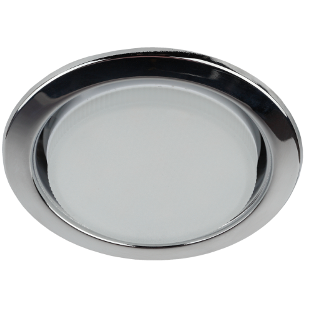 Светильник встраиваемый ЭРА KL35 CН-10 /1 под лампу GX53 хром набор 10 шт | Встраиваемые светильники Для ламп GX53